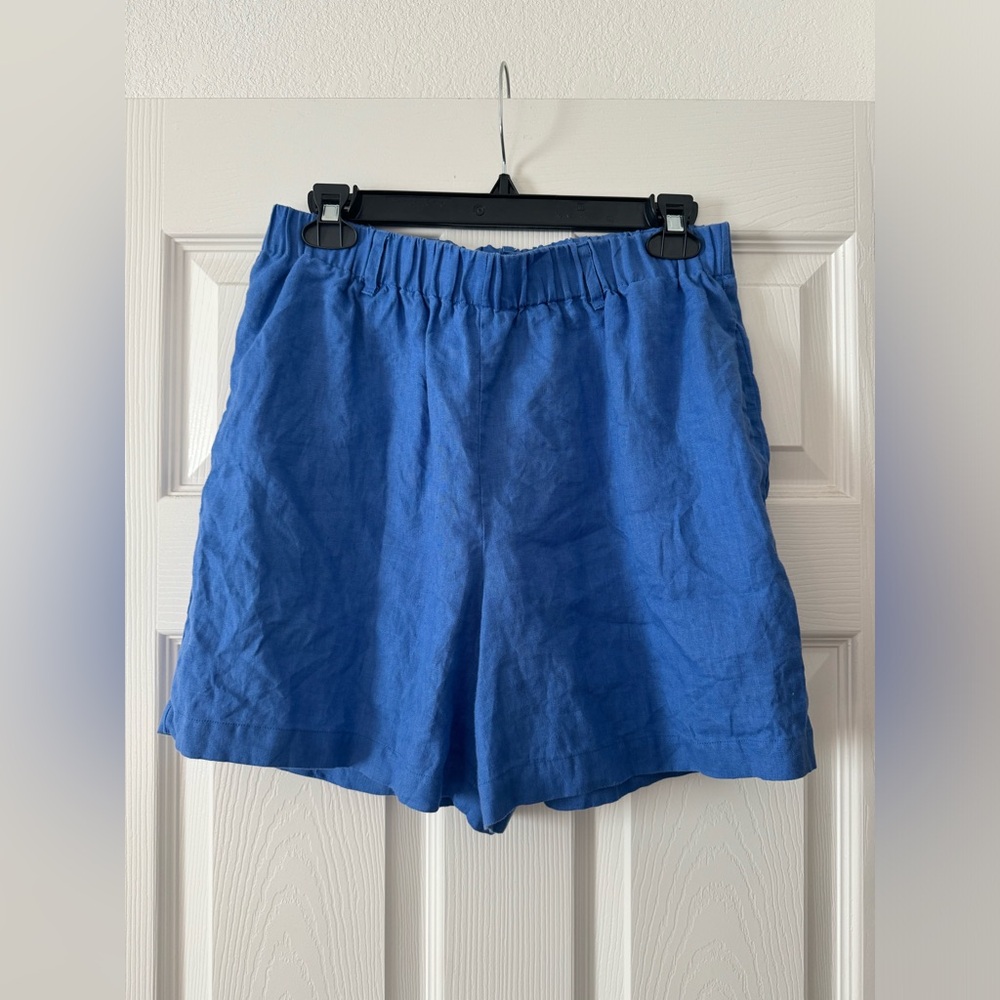 Johnny Was Blue High Waist Women Shorts